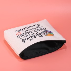 MNIGIU Counselor Makeup Cosmetic Bag Counselor Appreciation Gift So She Became A Counselor Travel Zipper Pouch (became counselor bag)