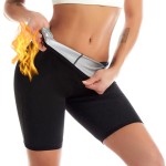 Nano Hertz Sauna Sweat Shapewear High Waisted Shorts Thigh Workout Suit Waist Trainer Weight Loss Lower Body Shaper Sweatsuit Exercise Fitness Gym Women