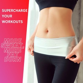 Nano Hertz Sauna Sweat Shapewear High Waisted Shorts Thigh Workout Suit Waist Trainer Weight Loss Lower Body Shaper Sweatsuit Exercise Fitness Gym Women