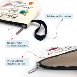 Behind You All Your Memories Funny Cosmetic Bag, for Travel Toiletry Zipper Storage Pouch Makeup Bag, The Best Friendship Gifts, Friends Gifts, Gifts for Women Birthday, Inspirational Gifts for Women