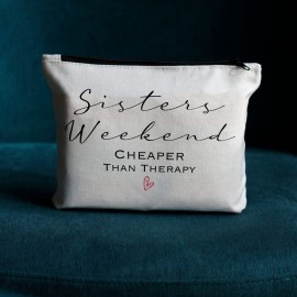 Weekend Bag for Women - Maid of Honor & Bachelorette Gifts - Sister Weekend Cheaper Than Therapy Makeup Bag Weekend Bag for Women - Maid of Honor & Bachelorette Gifts - Sister Weekend Cheaper Than Therapy Makeup Bag
