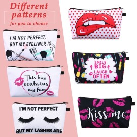 Sanwuta 12 Pieces Cosmetic Makeup Bags Printed Roomy Toiletry Waterproof Beauty Bag Organizer Pouches with Zipper Makeup Accessories for Women(Love Style) Sanwuta 12 Pieces Cosmetic Makeup Bags Printed Roomy Toiletry Waterproof Beauty Bag Organizer Pouches with Zipper Makeup Accessories for Women(Love Style)