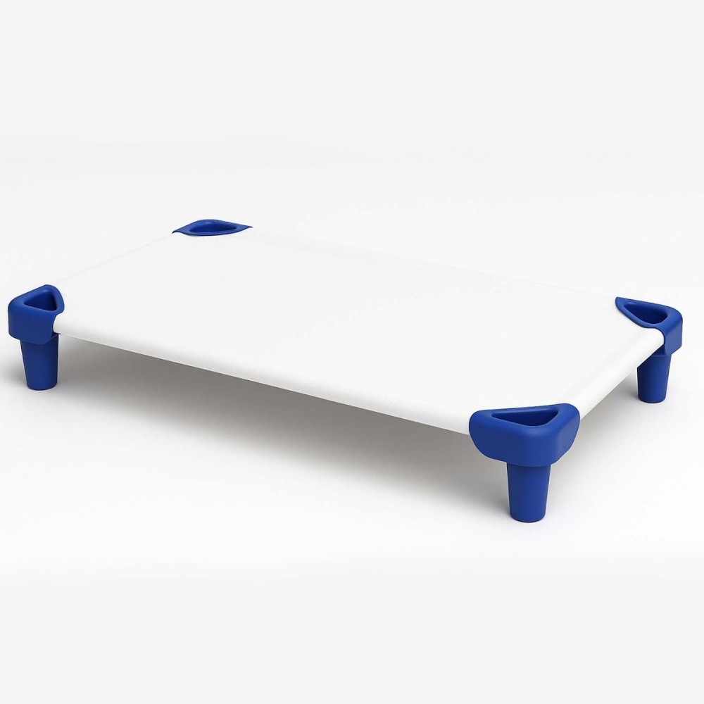 KRISHNA Daycare Cot Sheets for Toddler and Preschool with Corner Elastic Loops, Soft & Comfortable Brushed Microfiber Crib Sheet Kids Naptime, 22 x 40, Pack of 6, White