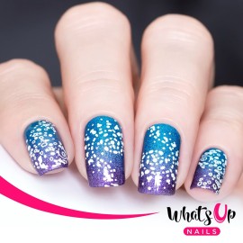 Whats Up Nails - A022 Back to Flurality Stamping Plate for Christmas Nail Art Design