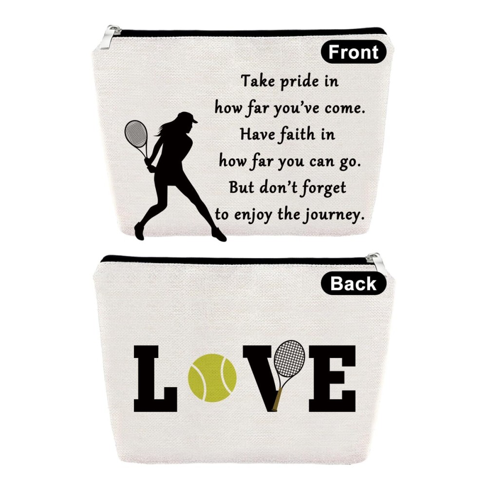 Tennis Gifts Makeup Bag Inspirational Gifts for Tennis Player Lover Cosmetic Bag Birthday Graduation Presents for Girls Daughter Sister Niece Travel Toiletry Pouch Christmas Friendship Keepsake Tennis Gifts Makeup Bag Inspirational Gifts for Tennis Player Lover Cosmetic Bag Birthday Graduation Presents for Girls Daughter Sister Niece Travel Toiletry Pouch Christmas Friendship Keepsake