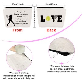 Tennis Gifts Makeup Bag Inspirational Gifts for Tennis Player Lover Cosmetic Bag Birthday Graduation Presents for Girls Daughter Sister Niece Travel Toiletry Pouch Christmas Friendship Keepsake Tennis Gifts Makeup Bag Inspirational Gifts for Tennis Player Lover Cosmetic Bag Birthday Graduation Presents for Girls Daughter Sister Niece Travel Toiletry Pouch Christmas Friendship Keepsake