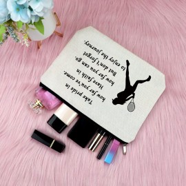 Tennis Gifts Makeup Bag Inspirational Gifts for Tennis Player Lover Cosmetic Bag Birthday Graduation Presents for Girls Daughter Sister Niece Travel Toiletry Pouch Christmas Friendship Keepsake Tennis Gifts Makeup Bag Inspirational Gifts for Tennis Player Lover Cosmetic Bag Birthday Graduation Presents for Girls Daughter Sister Niece Travel Toiletry Pouch Christmas Friendship Keepsake