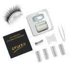 CHLXZM Self Adhesive Lash Strips for Fake Eyelashes, Soft & Comfortable,Waterproof,No Glue Apply False Lashes 40 Pieces (Black)