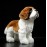 ZHONGXIN MADE Simulation Saint Bernard Dog Plush Toy - Realistic 12 Standing Soft Saint Bernard Pet Dog Stuffed Animal Puppy Model Toy, Unique Plush Gift Collection for Kids Birthday, Home Decor