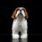 ZHONGXIN MADE Simulation Saint Bernard Dog Plush Toy - Realistic 12 Standing Soft Saint Bernard Pet Dog Stuffed Animal Puppy Model Toy, Unique Plush Gift Collection for Kids Birthday, Home Decor