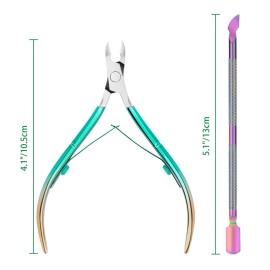 Cuticle Trimmer with Cuticle Pusher Cuticle Nipper Cuticle Remover Cutter Stainless Steel Nail Cuticle Trimmer Manicure Pedicure Tools for Nail Cuticle Trimmer with Cuticle Pusher Cuticle Nipper Cuticle Remover Cutter Stainless Steel Nail Cuticle Trimmer Manicure Pedicure Tools for Nail