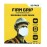 Firm Grip Reusable Face Mask- Tough Working Gear (16 Pack), One Size