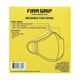 Firm Grip Reusable Face Mask- Tough Working Gear (16 Pack), One Size