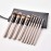 Hexue 10 pcs Champagne Gold Makeup Brush Set, 16 Total Makeup Brushes, No Shed, Cruelty-free, Silky feel, Plus Carrying Bag
