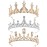 Hedume Set of 3 Crystal Princess Crown for Girls, Queen Tiaras with Rhinestone, Crystal Tiara Headbands for Birthday, Bridal Wedding, Model Catwalk, Prom, Party