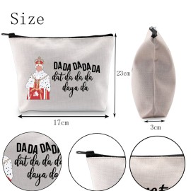 POFULL Musical King Merchandise Da Da Da Zipper Pouch Makeup Bag for Musical Theatre Lover (DA DA DA bag)