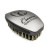 Crown Quality Products 360 Sport Wave Caesar 2.0 Boar Bristle Hairbrush, Medium, Smoke Gray - Non-Slip Grip, Waterproof Design - The Ultimate 360 Wave Brush