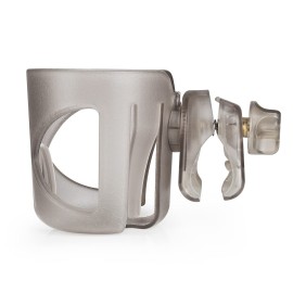 Accmor Universal Cup Holder, Stroller Cup Holder, 360 Rotatable Large Caliber Designed Bottle Holder for Stroller, Bike, Wheelchair, Walker, Scooter, Transparent Grey