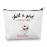 CMNIM Girl Soccer Gifts Just a Girl Who Loves Soccer Makeup Bags Soccer Travel Cosmetic Bag Gift for Soccer Players Fans