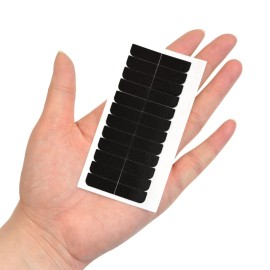 180 Pcs Hair Extension Tape Tabs Double Sided Adhesive Replacement Tape for Hair Extensions 4x0.8 cm (Black)