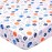 Crib Sheet - 1 Pack Sports Theme Nursery Bedding Sheet - Footballs Printed Standard Size Infant Bed Sheet Basketball Baby Boy Bed Linens for Crib by UOMNY