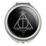 Harry Potter Deathly Hallows Line Logo Compact Travel Purse Handbag Makeup Mirror