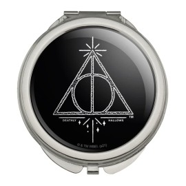 Harry Potter Deathly Hallows Line Logo Compact Travel Purse Handbag Makeup Mirror