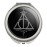 Harry Potter Deathly Hallows Line Logo Compact Travel Purse Handbag Makeup Mirror