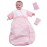 CYUURO Baby Sleeping Bag Sleeves Detachable Kids Wearable Blanket Toddlers Thick Cold WeatherPink 60-68