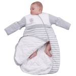 CYUURO Baby Sleeping Bag Sleeves Detachable Kids Wearable Blanket Toddlers Thick Cold WeatherGrey 60-68