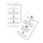 Salt & Saline Tattoo Removal Aftercare Instructions | 50 Pack | Size 2x3.5 inch Business Sized Card | Safe Tattoo Lightening Removal | White Card Design