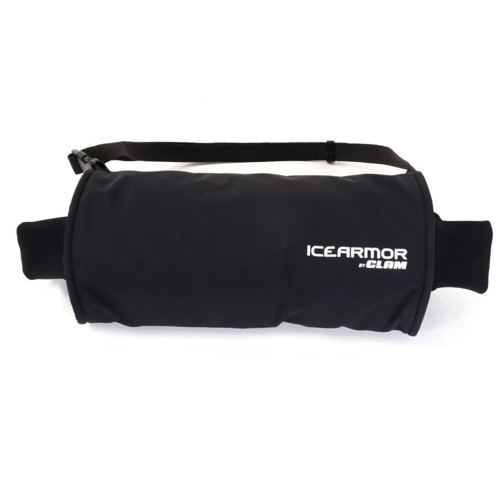 Clam Delta Ice Fishing Hand Muff - 200g Insulation, Waterproof Softshell & Hand Warmer Pockets for Extreme Cold