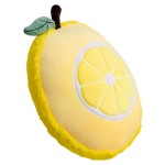 Lemon Plush Pillow Cute Fruit Stuffed Animal Soft Plushie Snuggly Hugging Pillow Toy Gifts for Kids Brithday Lemon Lover and Christmas 12.6 Inches (Yellow)