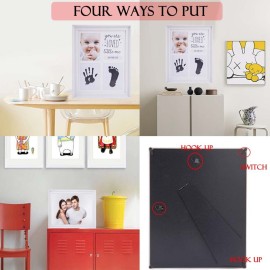 Baby Handprint & Footprint Kit - Memory Art Frames for Baby Shower Gifts, Nursery Decor