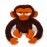 YOTTOY Contemporary Collection | Grumpy Monkey Soft Stuffed Plush Toy - 7.5