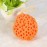 BORDSTRACT Shower Sponge, 3.3 x 2.8in Soft Adult Bath Foam Loofah Sponge, Body Shower Spa Exfoliator Cleaning Bath Ball Body Scrubber(Orange)