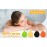 BORDSTRACT Shower Sponge, 3.3 x 2.8in Soft Adult Bath Foam Loofah Sponge, Body Shower Spa Exfoliator Cleaning Bath Ball Body Scrubber(Orange)