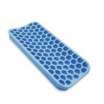 BangBoom Small Silicone Pad for Curling Iron, Thicker Heat Resistant Silicone Mat for Hair Tools, Portable Hair Styling Tool Rest Holder for Straightener, Hair Dryer, Flat Iron (Blue)