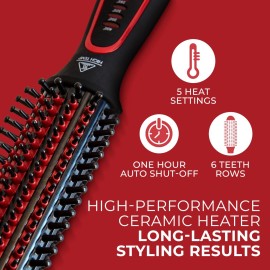 FHI Heat Stylus Thermal Styling Brush - Multi-Functional Thermal Brush for Smoothing, Volumizing, Curling, Flipping - Thermal Round Brush w/Tourmaline Ceramic for Frizz-Free, Smooth Hair