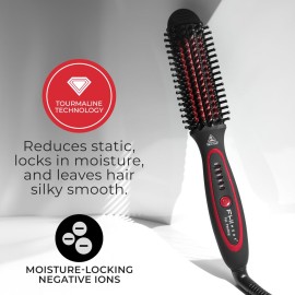 FHI Heat Stylus Thermal Styling Brush - Multi-Functional Thermal Brush for Smoothing, Volumizing, Curling, Flipping - Thermal Round Brush w/Tourmaline Ceramic for Frizz-Free, Smooth Hair