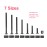 cSeao 100pcs M6 Baby Bed Crib Screws Black Hex Socket Cap Barrel Screws to Build Crib Furniture Chairs Cot, 20/30/40/50/60/70/80mm