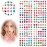 240 Piece Sticker Earrings 3D Gems Girls Earrings Self-Adhesive Glitter Craft Crystal Stickers (Style A)
