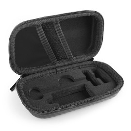 Linkidea Durable Hard Shell Shaving Travel Case, Storage Box for Short/Long Handled Razor Blades & Accessories, Compatible with Merkur, Vikings, WEISHI Double Edge Safety Razors (Black)