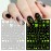 Luminous Nail Art Stickers, Fluorescent Nail Self-Adhesive Decals, Glow in The Dark Nail Art Design, Sun Moon Stars Love Heart Nail Sticker Decoration for Women Girls Manicure 3D Nail Decal(6 Sheets)