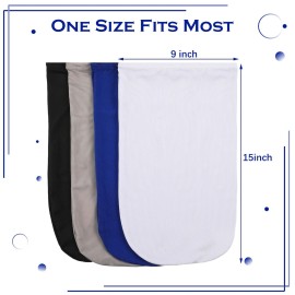 4 Pieces Unisex Dreadlock Cap Long Hair Dreads Head Wrap Sleeping Cap Hair Accessories Sleep Bonnet for Men Women(Black, White, Blue, Gray) 4 Pieces Unisex Dreadlock Cap Long Hair Dreads Head Wrap Sleeping Cap Hair Accessories Sleep Bonnet for Men Women(Black, White, Blue, Gray)