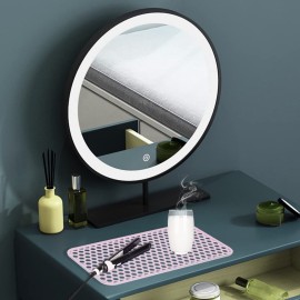 Large Heat Resistant Mat for Hair Styling Tools, Silicone Heat Pad for Curling Iron, Portable Travel Flat Iron Mat for Hair Straightener, Curler Wand, Hot Waver (Pink)