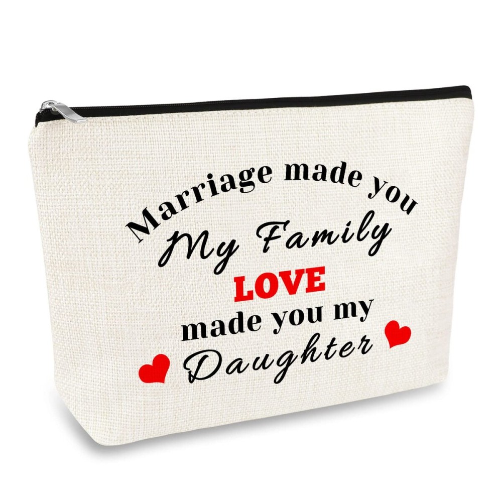 to My Daughter-in-Law Makeup Bag Daughter-in-Law Gift from Mother in Law Daughter In Law Wedding Bride Shower Gift Cosmetic Bag Birthday Gift for Daughter-in-Law Step Daughter Bonus Daughter to My Daughter-in-Law Makeup Bag Daughter-in-Law Gift from Mother in Law Daughter In Law Wedding Bride Shower Gift Cosmetic Bag Birthday Gift for Daughter-in-Law Step Daughter Bonus Daughter