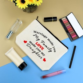 to My Daughter-in-Law Makeup Bag Daughter-in-Law Gift from Mother in Law Daughter In Law Wedding Bride Shower Gift Cosmetic Bag Birthday Gift for Daughter-in-Law Step Daughter Bonus Daughter to My Daughter-in-Law Makeup Bag Daughter-in-Law Gift from Mother in Law Daughter In Law Wedding Bride Shower Gift Cosmetic Bag Birthday Gift for Daughter-in-Law Step Daughter Bonus Daughter