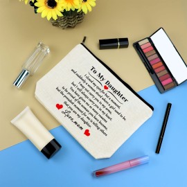 Daughter Gift from Mom to My Daughter Makeup Cosmetic Bag Christmas Birthday Graduation Gift for Daughter Wedding Gift Adult Daughter Gift Travel Toiletry Bag Daughter Bridal Shower Gift Make Up Pouch Daughter Gift from Mom to My Daughter Makeup Cosmetic Bag Christmas Birthday Graduation Gift for Daughter Wedding Gift Adult Daughter Gift Travel Toiletry Bag Daughter Bridal Shower Gift Make Up Pouch