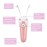 YUYTE Cordless Electric Facial Threading Hair Removal for Women, Ladies Face & Body Epilator, Cotton Thread Included, Pink, Not Water Resistant